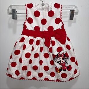Disney Parks Red and White Polka Dot Minnie Mouse Dress